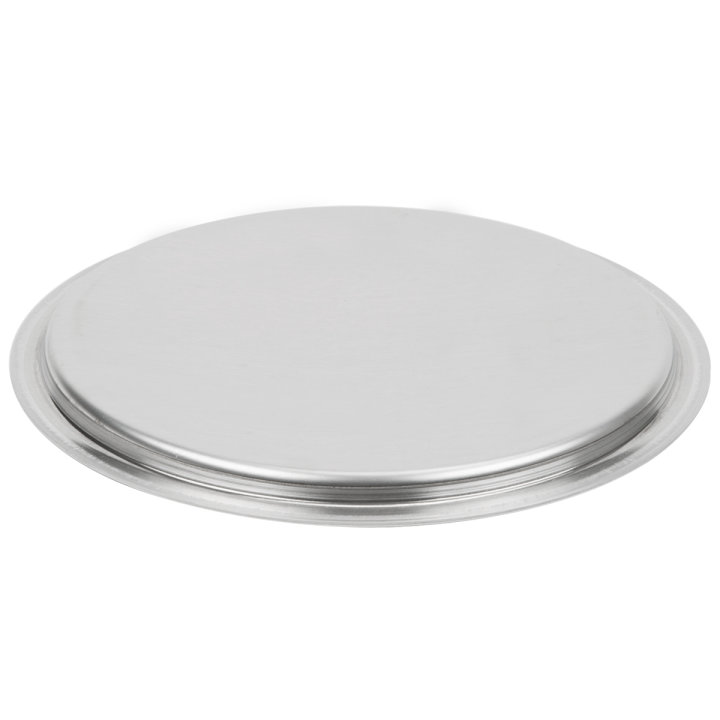 10 ¾-inch Wear-Ever® domed aluminum cover with satin finish and dipped handle