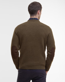 Essential Crew-Neck Jumper Willow Green