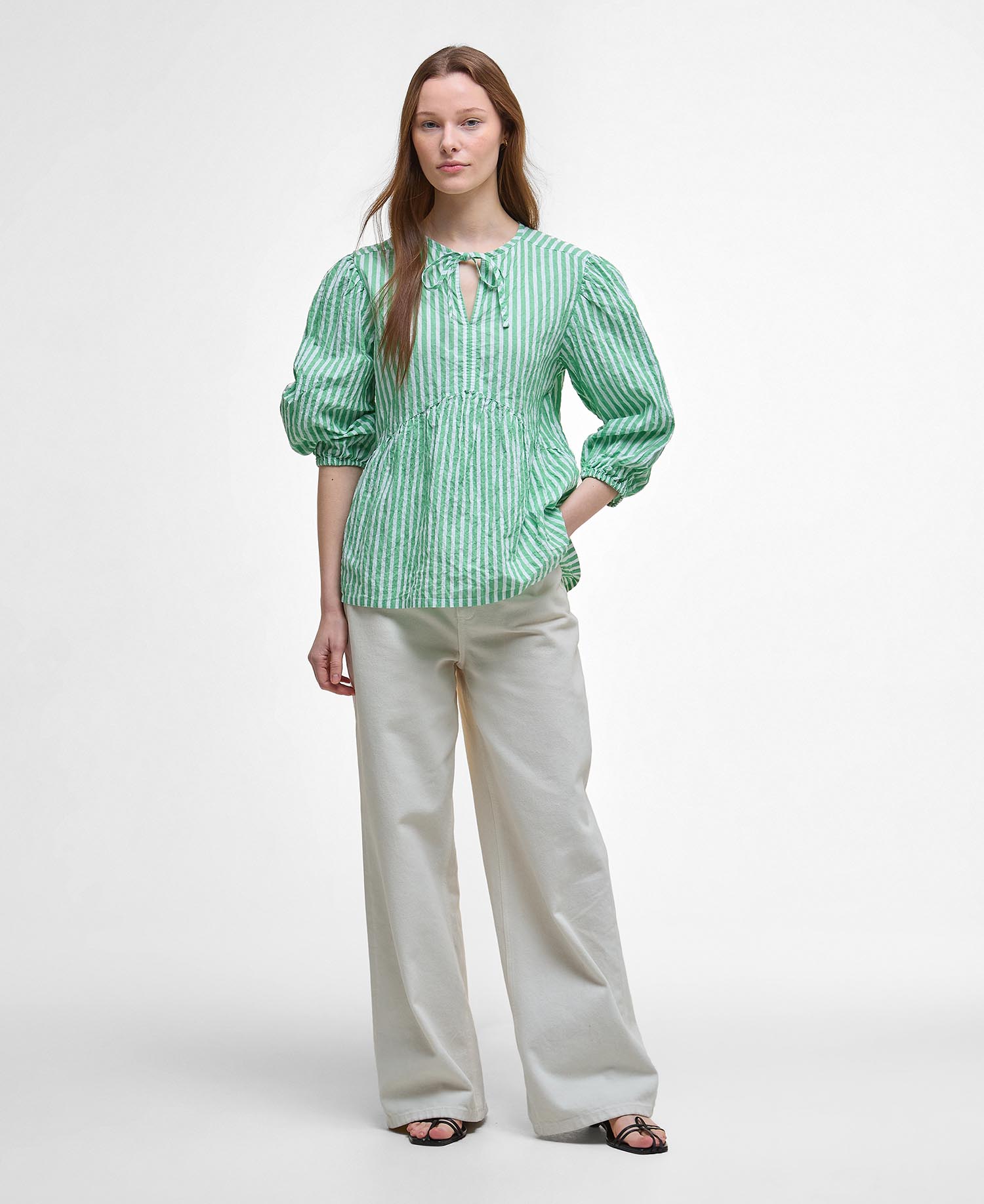 Daison Striped Blouse image number 1