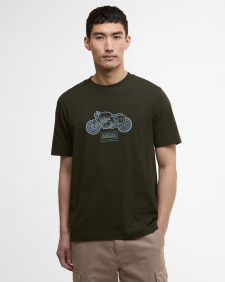T-shirt con stampa Morris Motorbike 