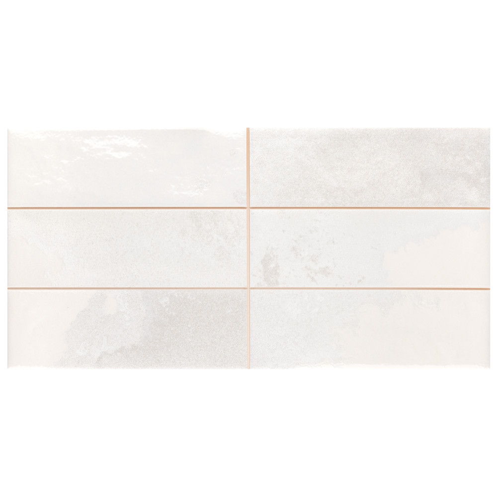 Kings Luxe Tradition Brick White 7-7/8 in. x 15-3/4 in. Ceramic Wall Tile