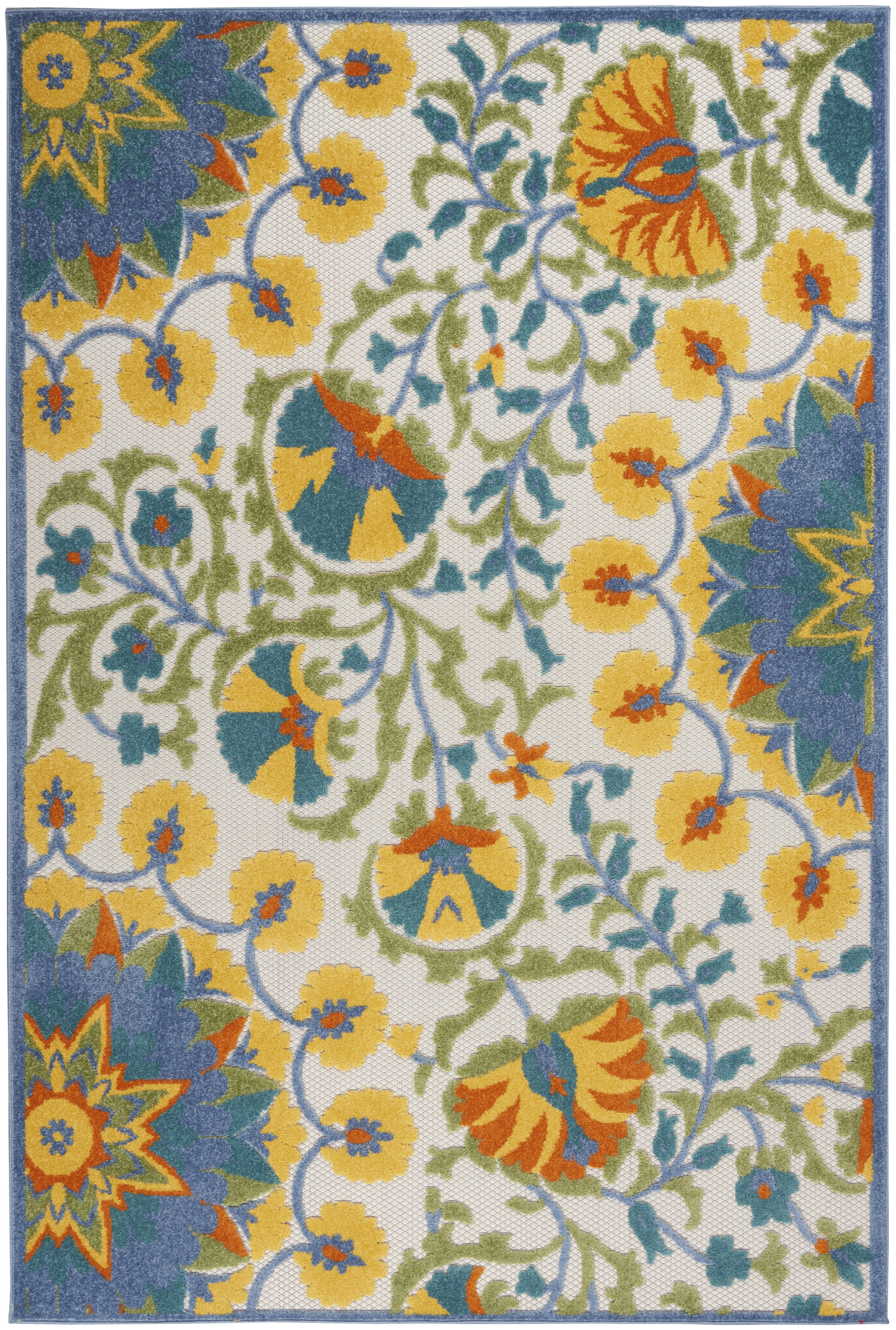 Nourison Aloha 6' x 9' Multicolor Transitional Rug