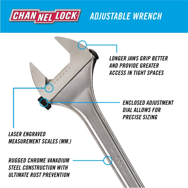 830 30-inch Adjustable Wrench