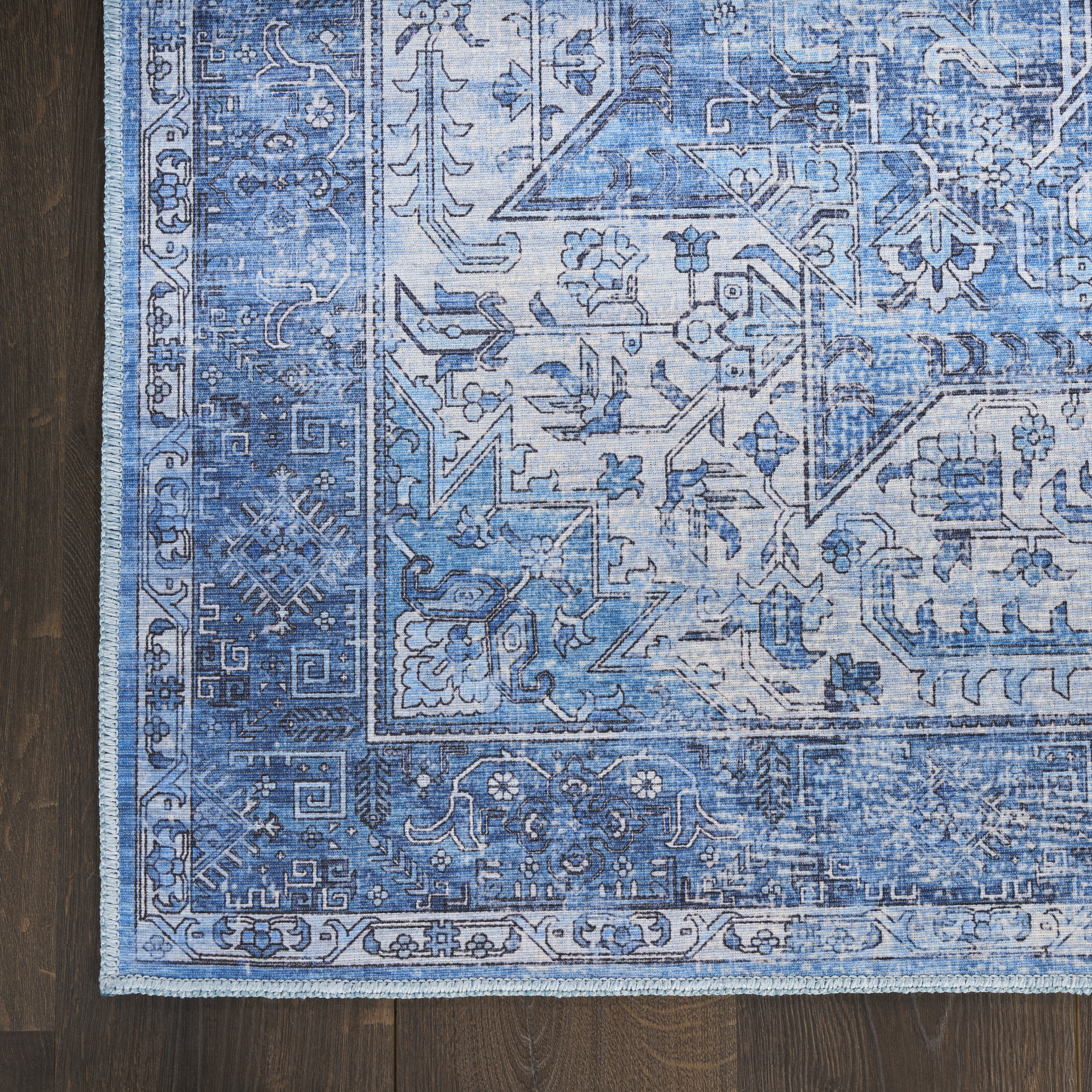 Nourison Nourison Washables 8' x 10' Blue Vintage Indoor Rug