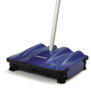Carlisle, Sparta, Duo-Sweeper Multi-Surface Floor Sweeper 9.5", Blue