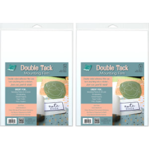 Double Tack Mounting Film, 9" x 12", 3-Count, 2-Pack