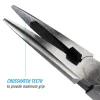 317 8-inch Long Nose Pliers with Side Cutter