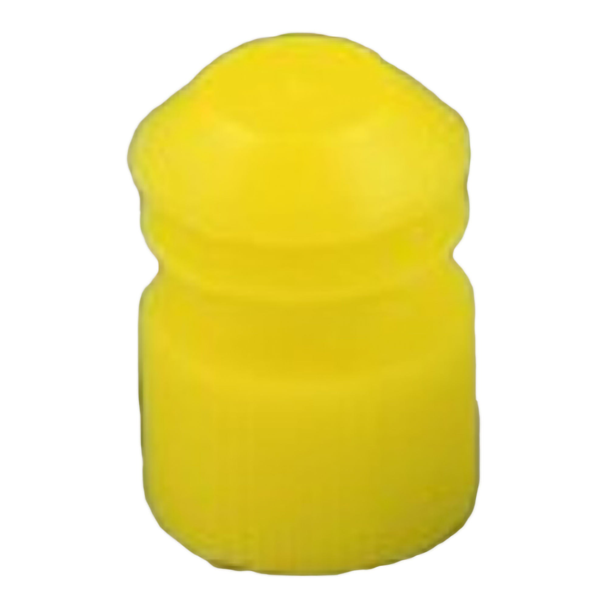 McKesson Flanged Plug Cap, Yellow. Polyethylene, for Use with 13 mm Tubes