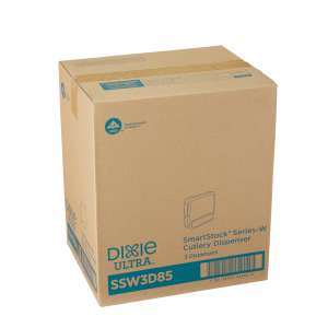 Dixie, Ultra Smartstock Series-W Wrapped Cutlery Dispenser, Black