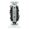 Decora® Plus Duplex Receptacle, Tamper-Resistant, 20A, 125V, 2P3W, NEMA 5-20R, Smooth Face, Self-Grounding, Ivory