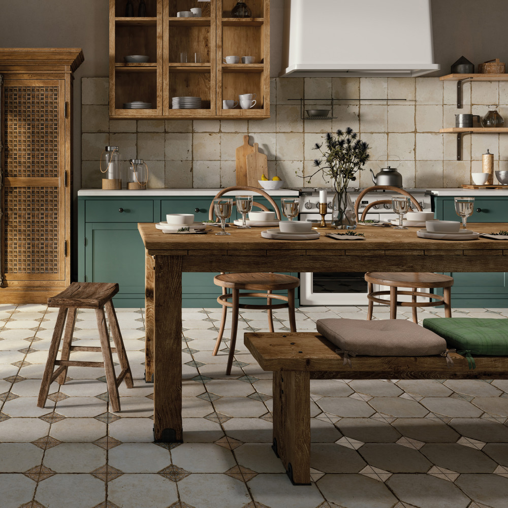 Kings Field Brown 17-3/4 in. x 17-3/4 in. Porcelain Floor and Wall Tile