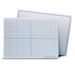 Flipside Products Magnetic Dry Erase Learning Mat, Two-Sided XY Axis/Plain, 9" x 12", Pack of 12 FLP11002