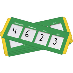 Place Value Sliders, Ones to Thousands, Set of 10