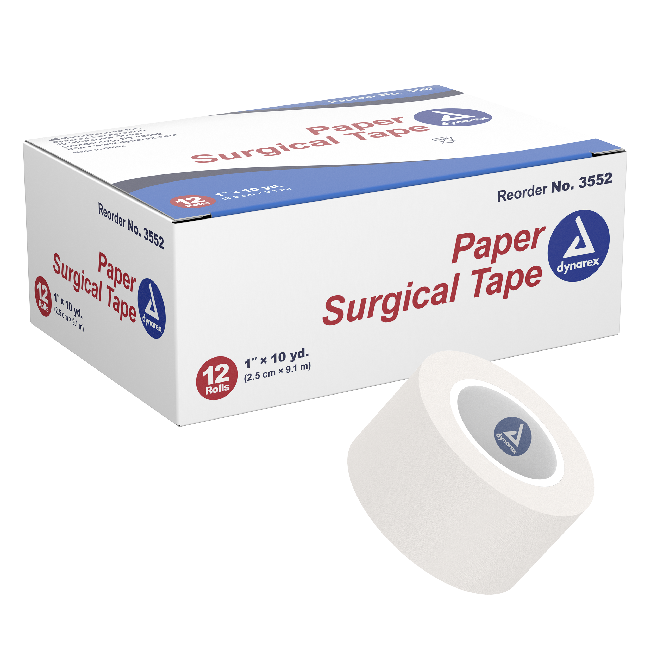 Paper Surgical Tape 1" x 10 yd. - 3552