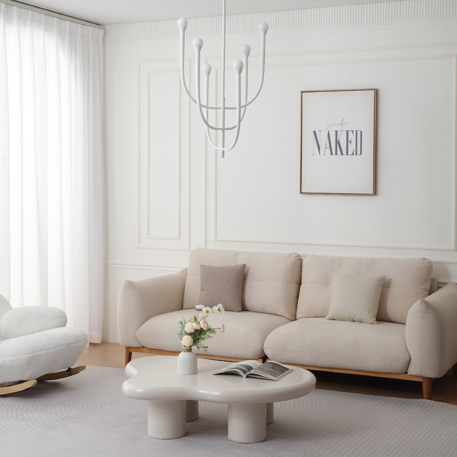Breeze 6 Light Chandelier — installation 2