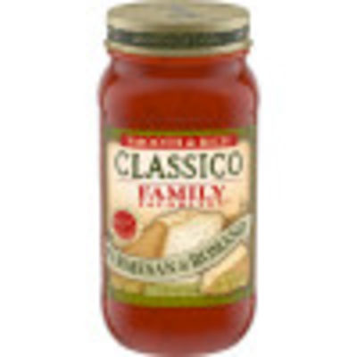 Classico Family Favorites Parmesan & Romano Smooth & Rich Pasta Sauce, 24 oz Jar