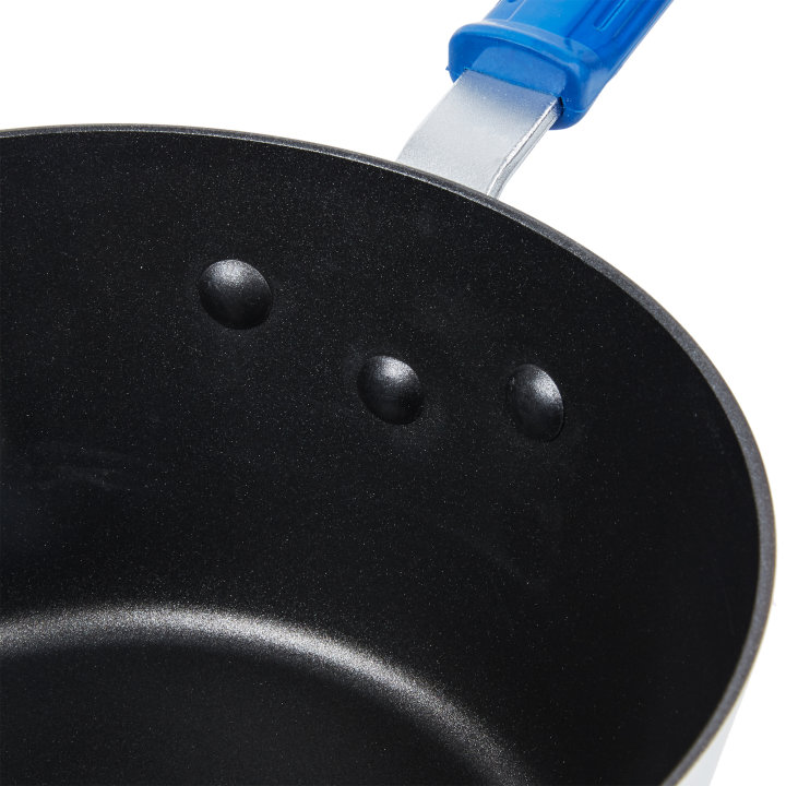 4 ½-quart Wear-Ever® tapered saucepan with Steel Coat X3™ nonstick coating and Cool Handle® rubber grip sleeve