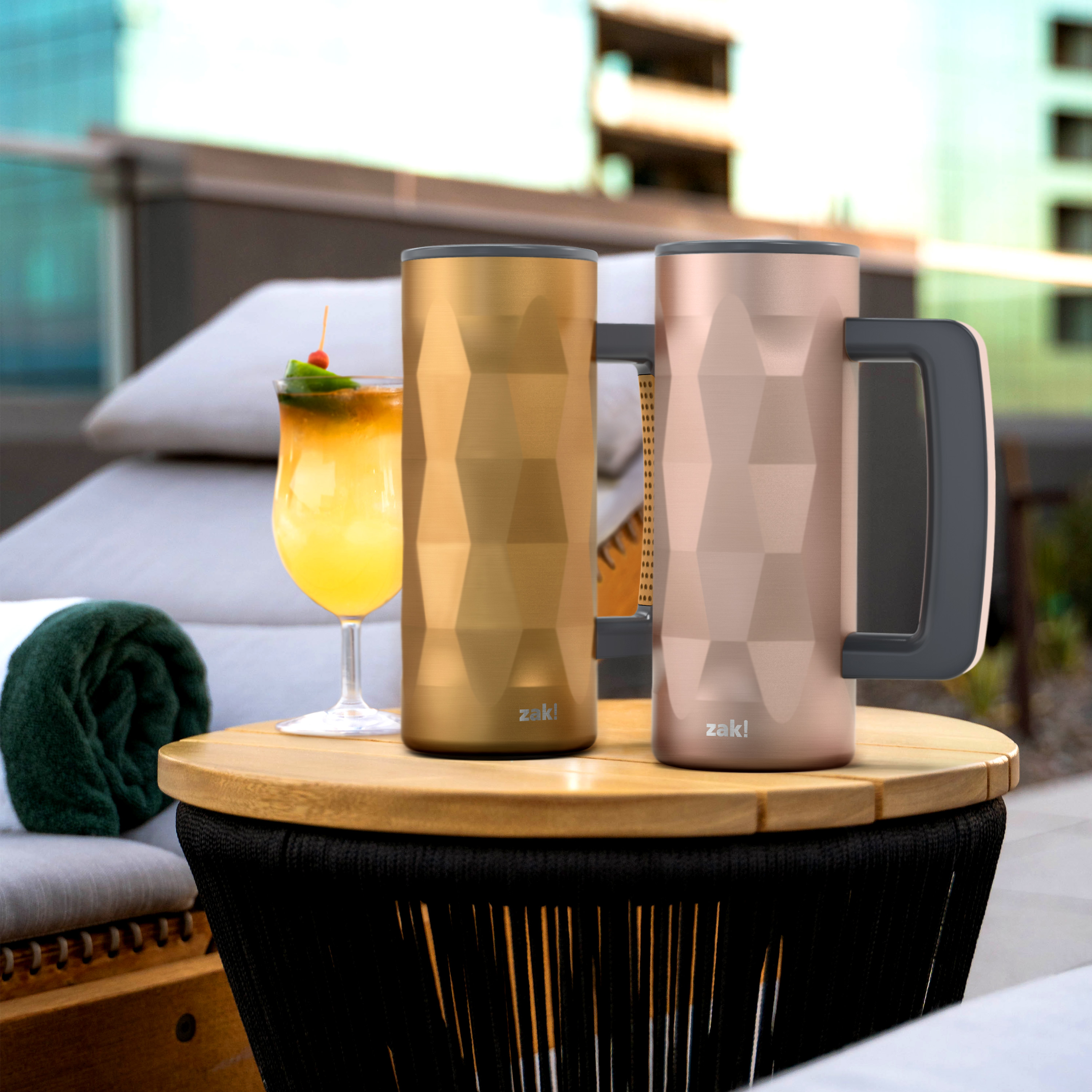 Fractal 16 ounce Vacuum Insulated Stainless Steel Mug, Bronze slideshow image 6 Fractal 16 ounce Vacuum Insulated Stainless Steel Mug, Bronze slideshow image 6