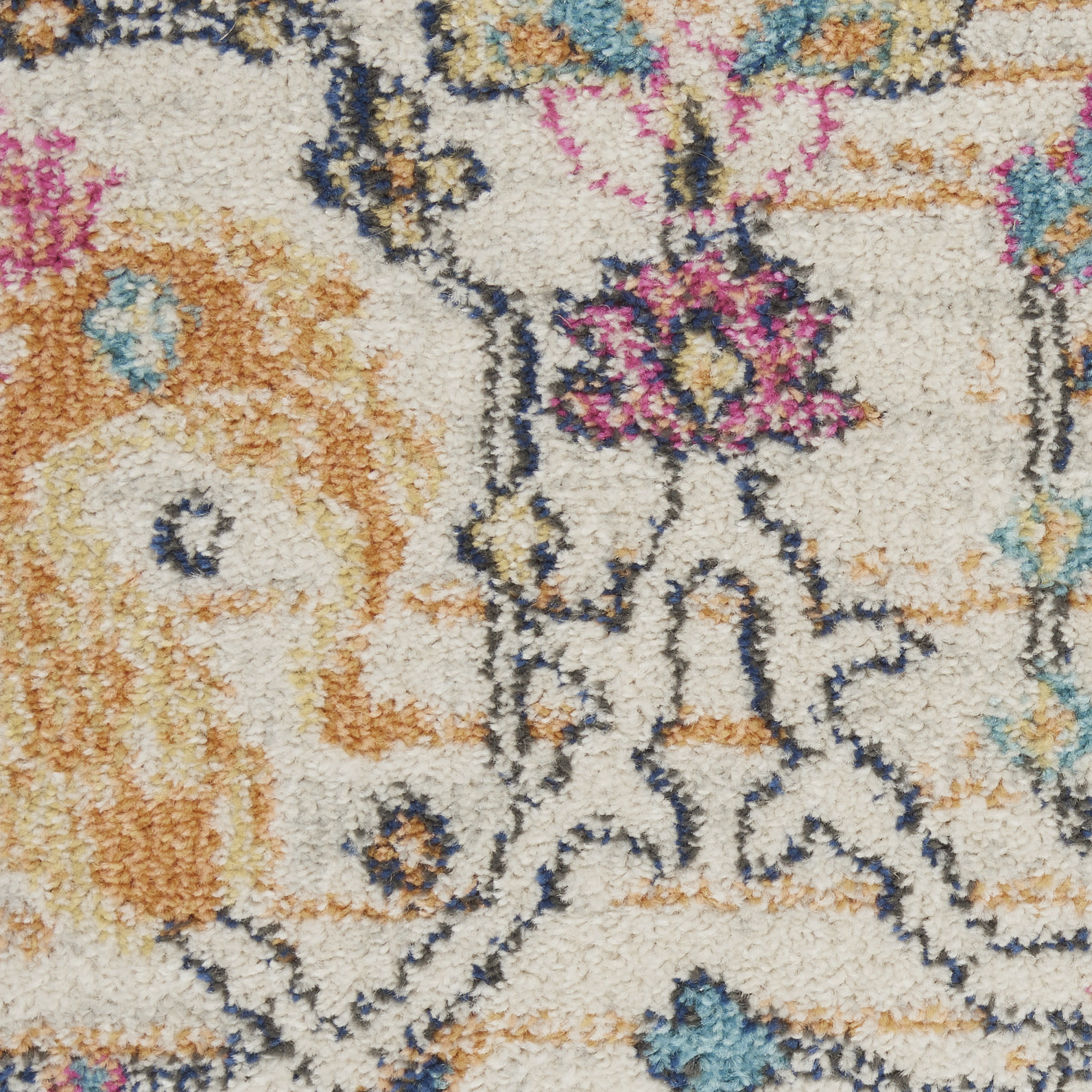 Nourison Passion 9' x 12' Ivory Multicolor Bohemian Indoor Rug