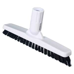 Impact, Tile and Grout Brush with Acme Threading, 9.4in, Polypropylene, Black