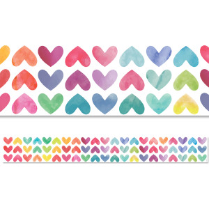 Colorful Hearts EZ Border, 48 Feet