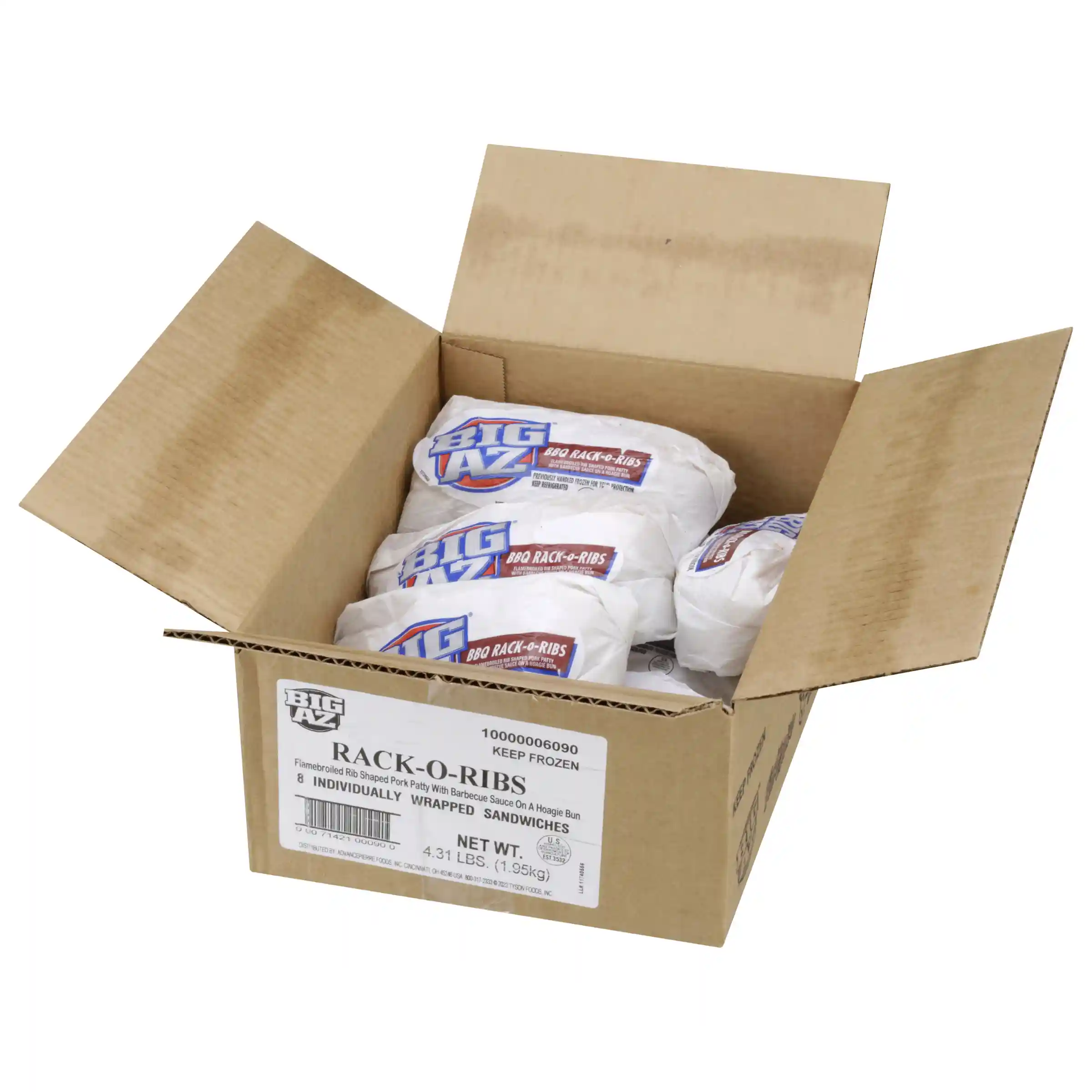Big AZ® Rack-O-Ribs BBQ Pork Rib Sandwich_image_4