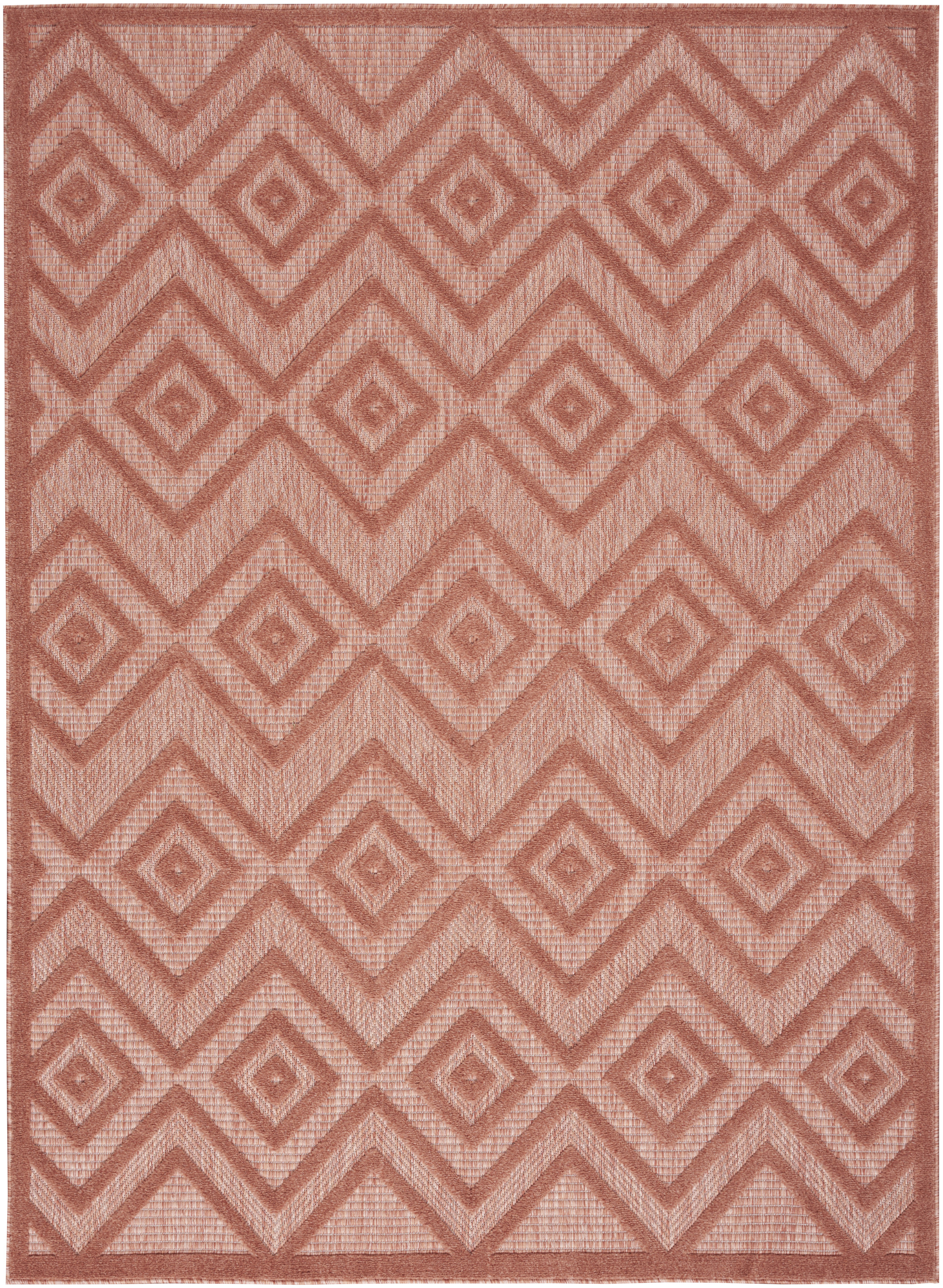 Nourison Versatile 4' x 6' Coral Orange Modern Rug