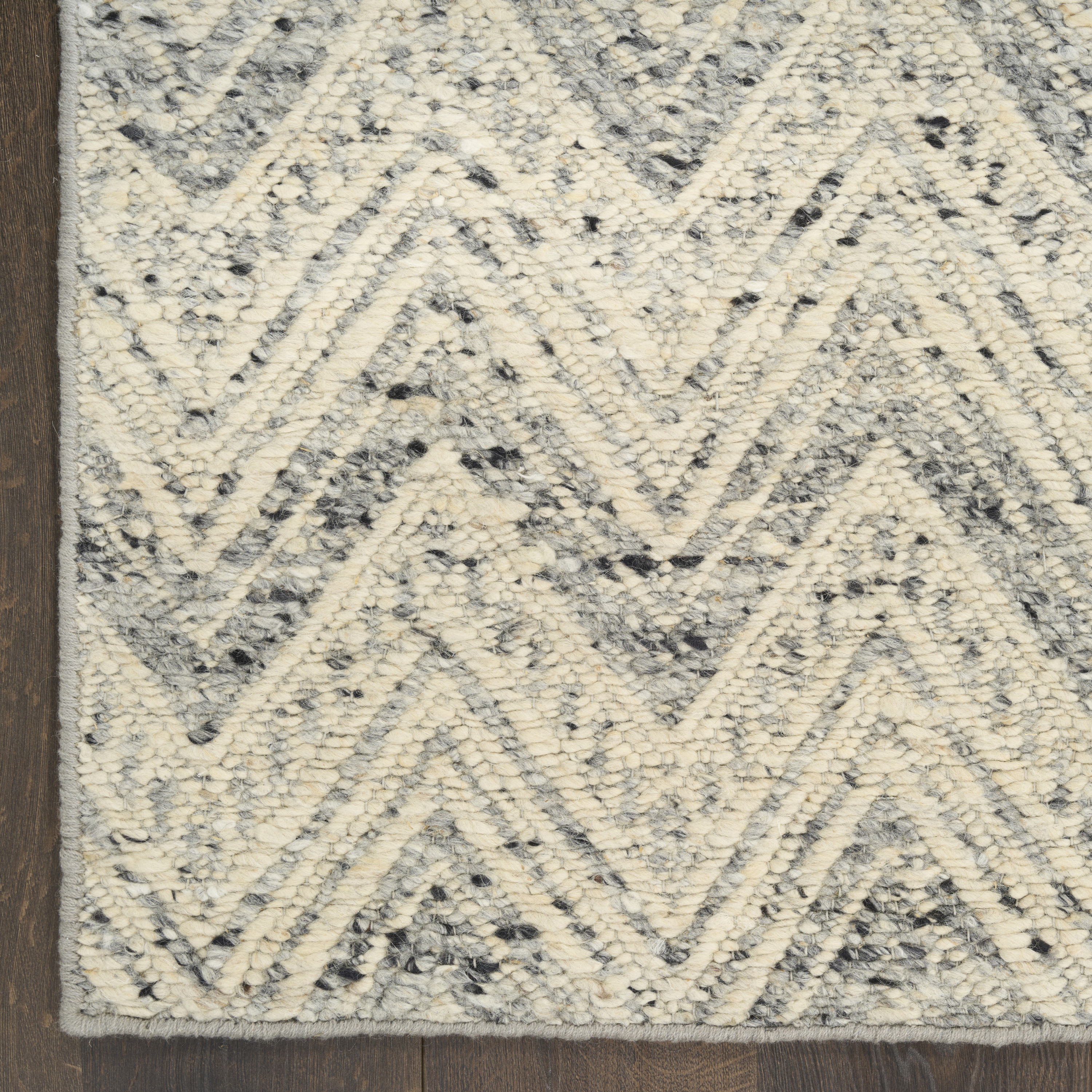 DKNY Pure Purl 7'9" x 9'9" Denim Ivory Modern Indoor Rug