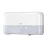SCA555560, Tork,  T2 Mini Jumbo 2-Roll Toilet Paper Dispenser, White