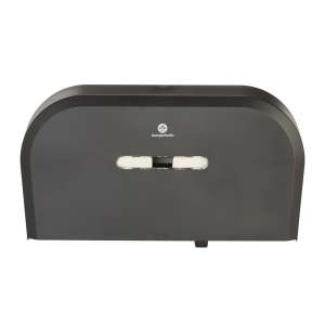 Georgia Pacific, 2-roll Side-by-side High-capacity, Mini Jumbo Bath Tissue Dispenser, Black