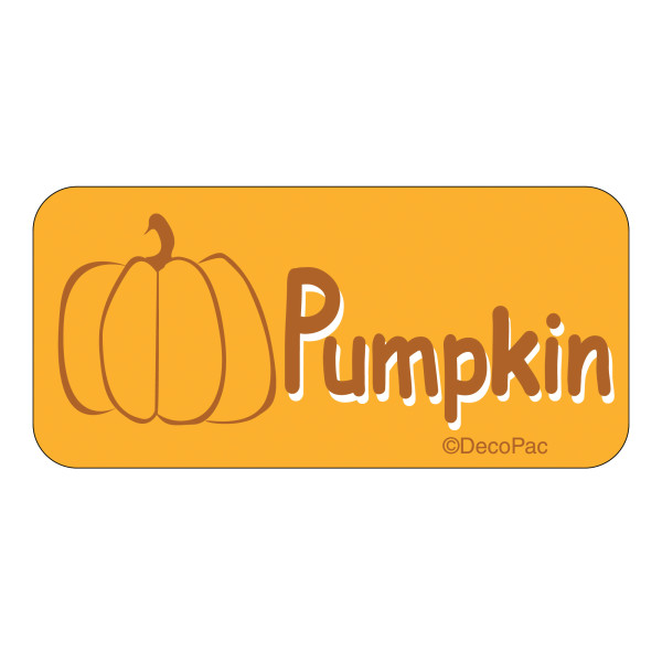 Pumpkin Label DecoPac