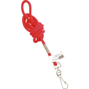 Cordón estándar estilo cuerda con gancho, rojo