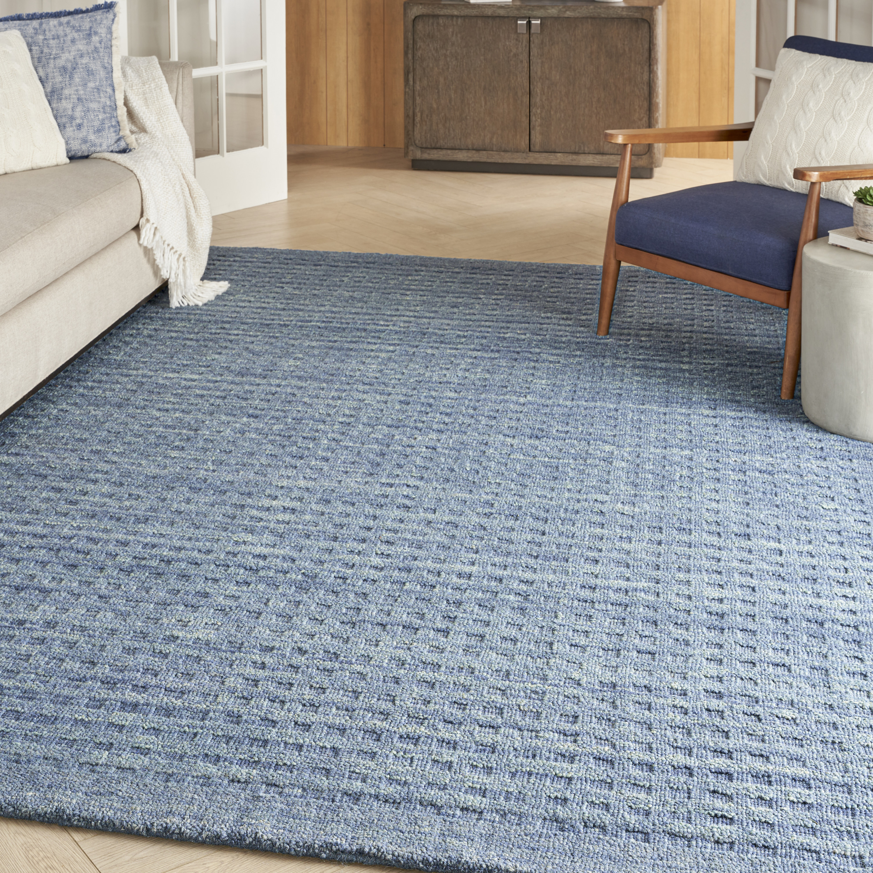Nourison Marana 6'6" x 9'6" Navy Contemporary Indoor Rug