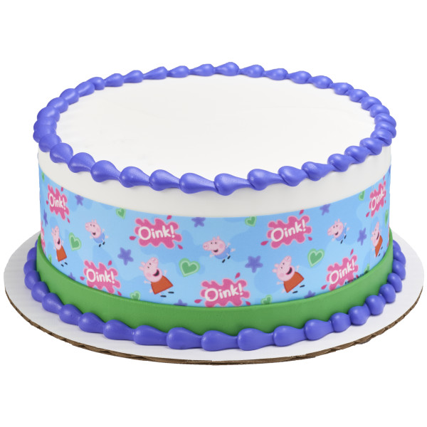 Peppa Pig™ Peppa and George PhotoCake® Edible Image® Strips