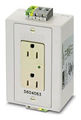 Straight Blade Receptacle 15 A 120 VAC Ivory 10 AWG