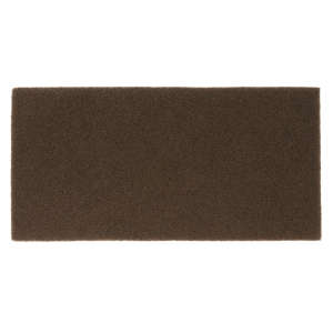 Square Scrub, Doodle Scrub® SQP Stripping Rectangular Floor Pad, 5.25"x10.5, Brown