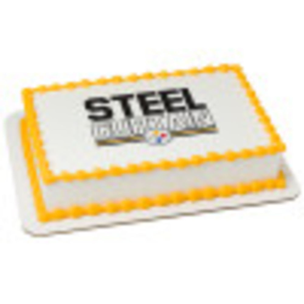 Image Cake NFL Pittsburgh Steelers Steel Curtain