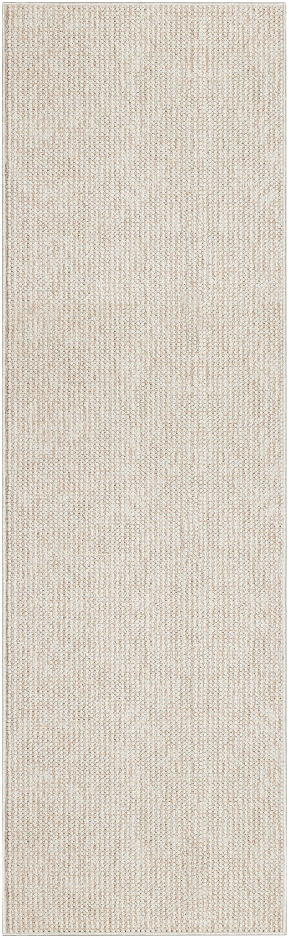 Nourison Natural Texture 2' x 6' Ivory Beige Farmhouse Indoor Rug
