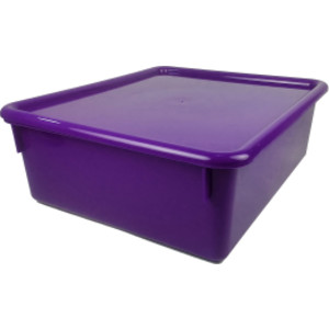 Double Stowaway&reg; Tray with Lid, Purple