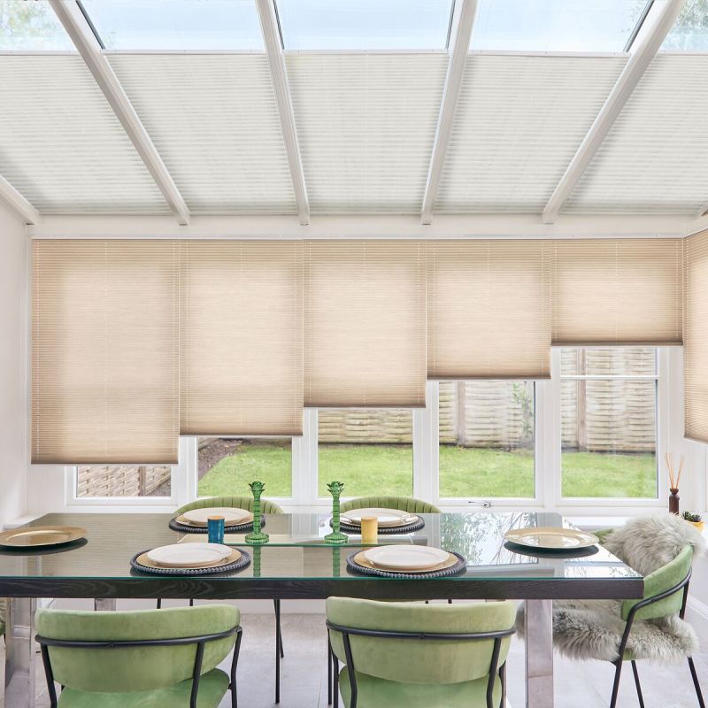 Lumina Sheer Cotton White Pleated blind