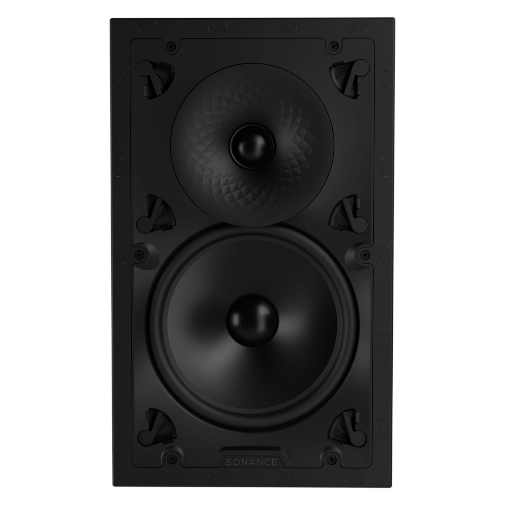 VX82 8" RECTANGLE IN-WALL SPEAKER W/ WHITE MICRO TRIM GRILLE (1 EACH)
