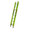 HyperLite Extension Ladder with Ground Cue Fiberglass 16 ft. Type IAA-375 lbs. Rated