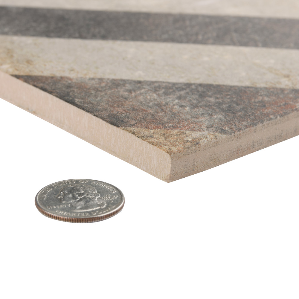 D’Anticatto Decor Obliqua 8-3/4 in. x 8-3/4 in. Porcelain Floor and Wall Tile