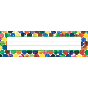 Eric Carle Dots Desk Nameplates, Pack of 36