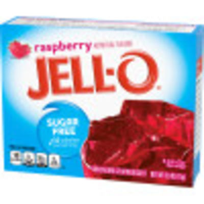 Jell-O Raspberry Sugar Free Gelatin Dessert, 0.6 oz Box