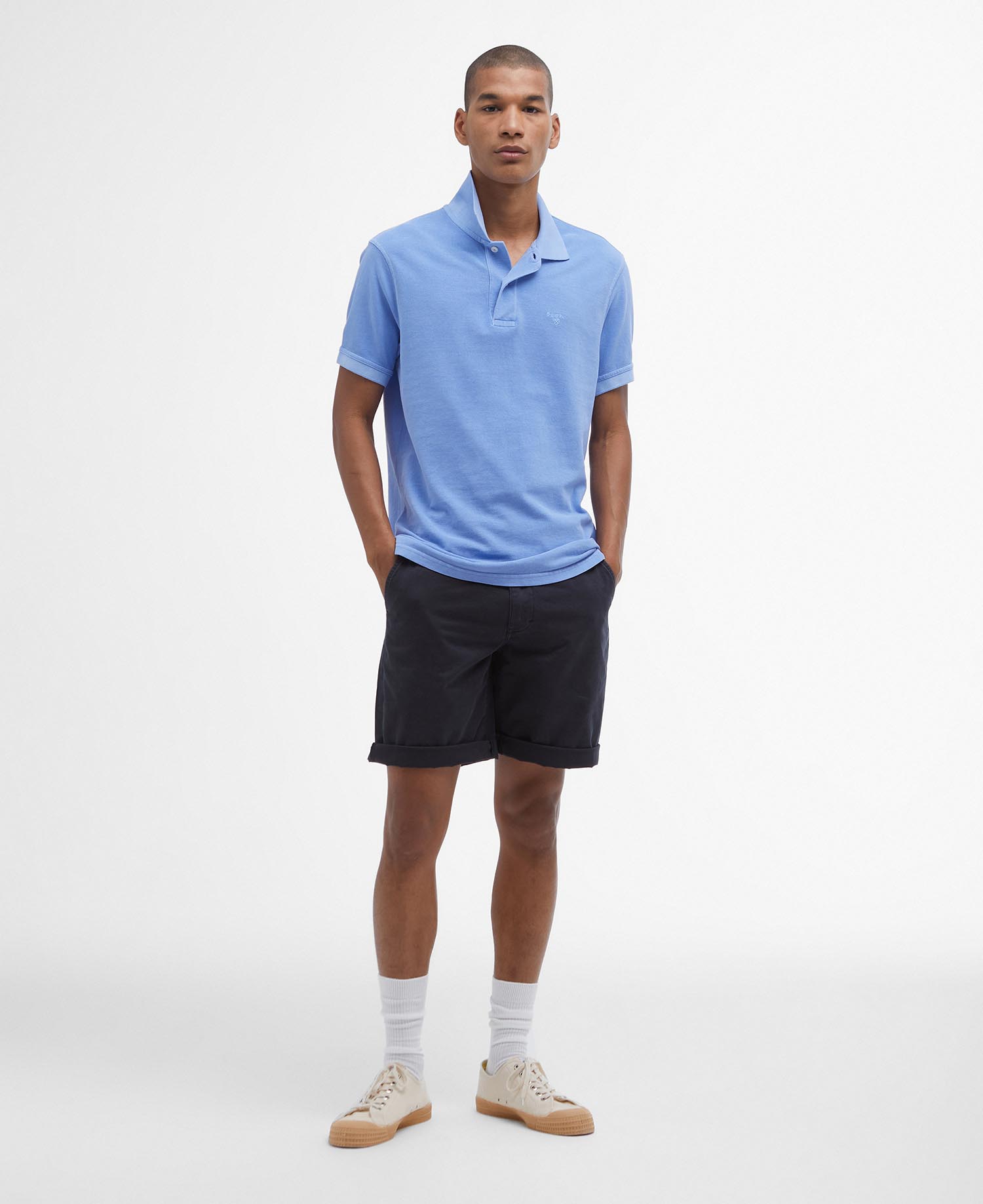 Washed-Out Sports Polo Shirt image number 1