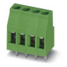 MKDS Series PCB Terminal Block Polyamide 24A 400V 4-Position 1-Level 24 to 12 AWG Green 11.2 L x 23 H x 20.32 W mm