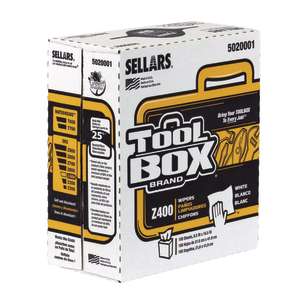 SEL5020001, Sellars, TOOLBOX Z400, Interfold, 1 ply, 9.50"x16.50", Double Recreped (DRC), Industrial Wipers, White