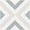 Studio Light Sky Mix 10×10 Cubic Pattern Mosaic Matte