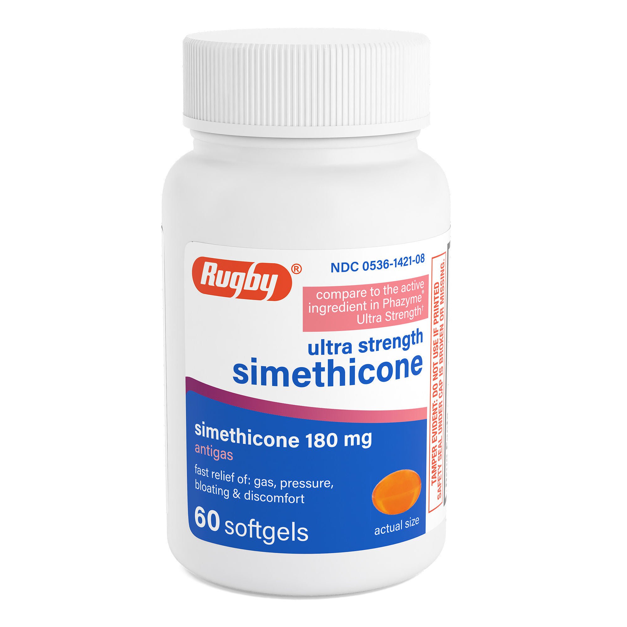 Rugby® Ultra Strength Simethicone Softgels